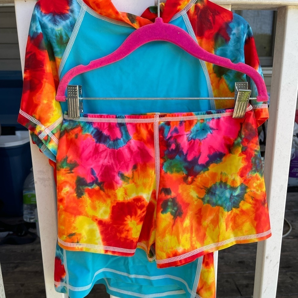 Coolies surfing tie dye shirt and shirt set - Picture 2 of 4